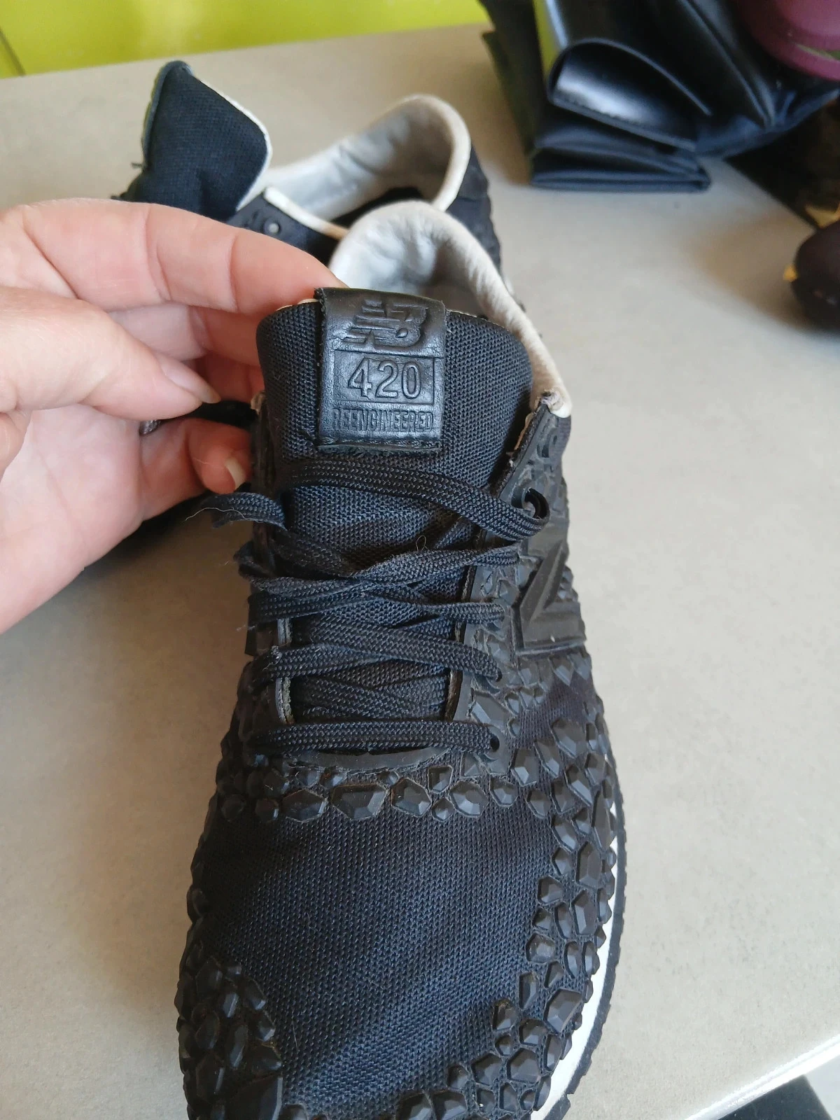 New Balance 420 Re-Engineered - Black Geometric (Rare) – photo 3